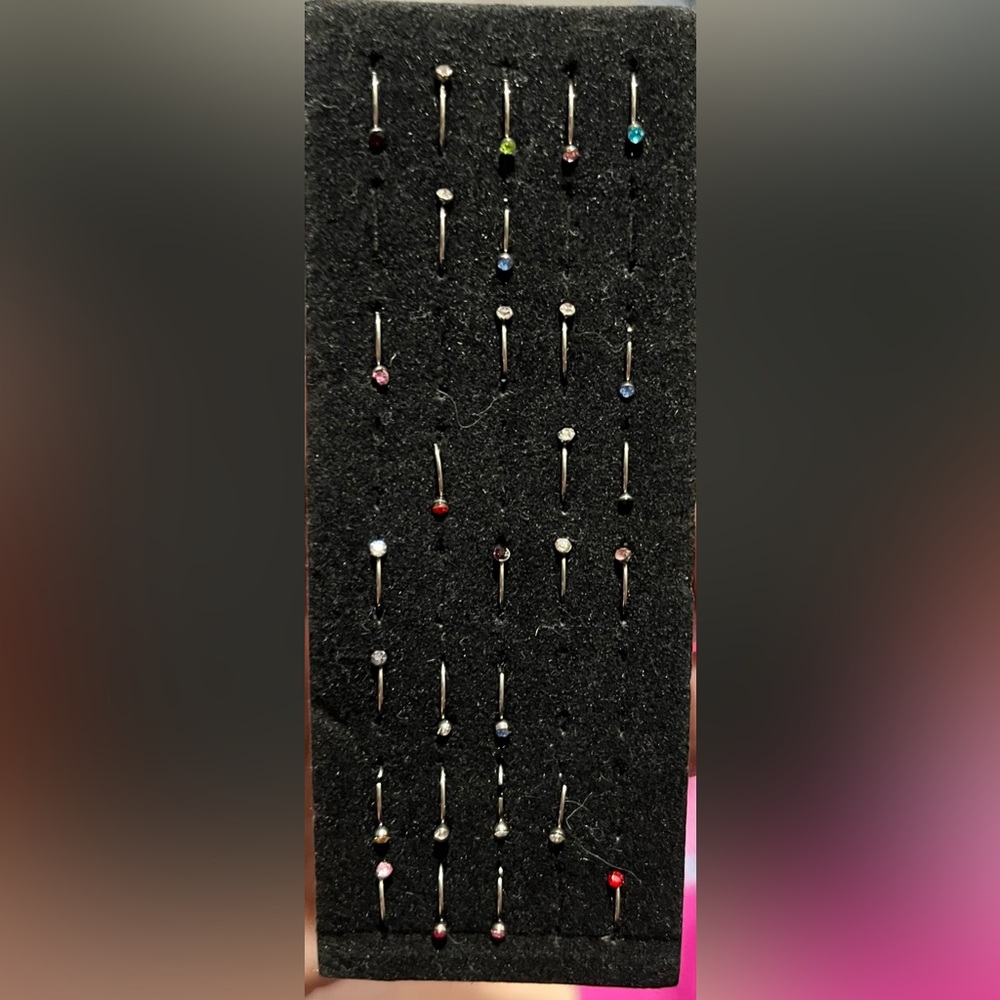 NWT Body Jewelry little nose hoops/upper ear free add on